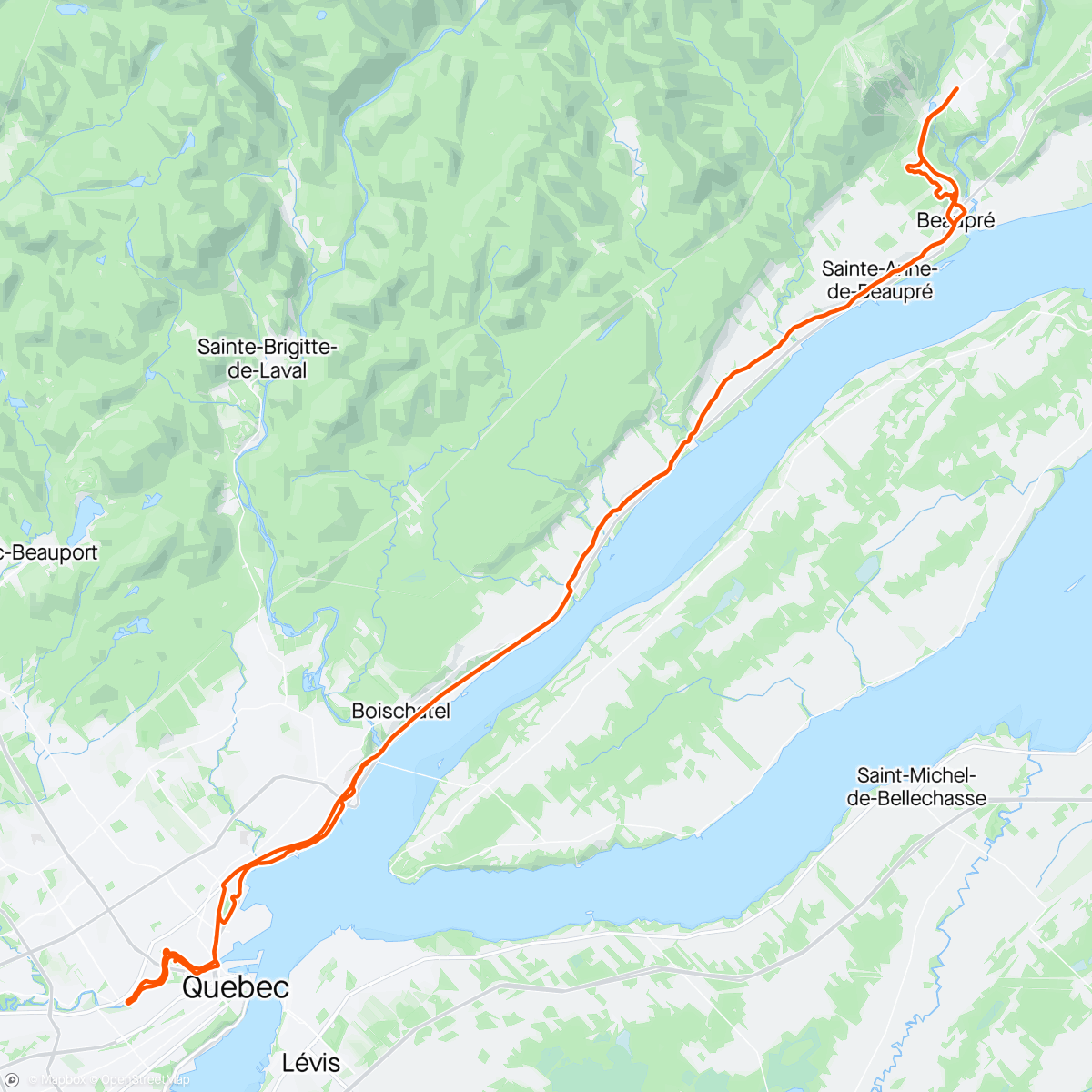 「Route | Beaupré <--> Pont Scott 🌞🐝🪿」活動的地圖