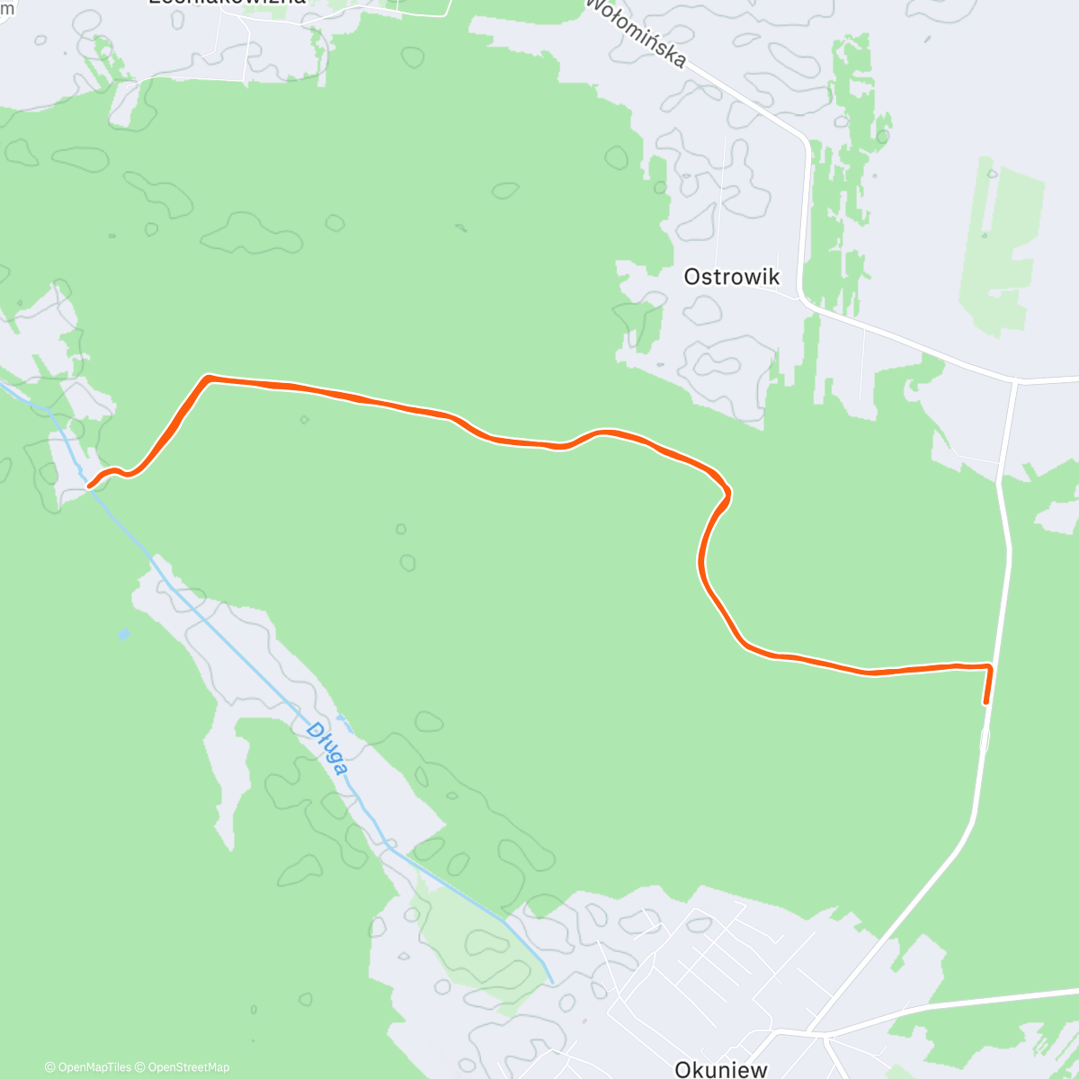 Mapa de la actividad (Tradycyjna noworoczna przejażdżka)