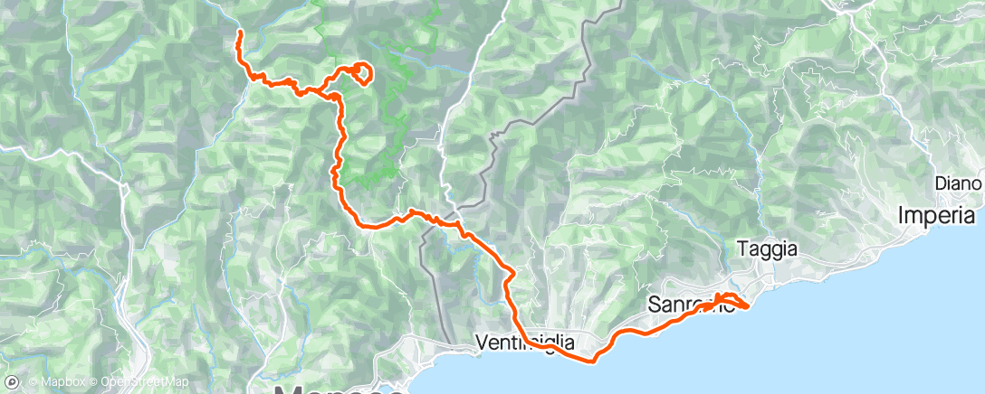 Map of the activity, TOW_21_Roquebilliere_San Remo