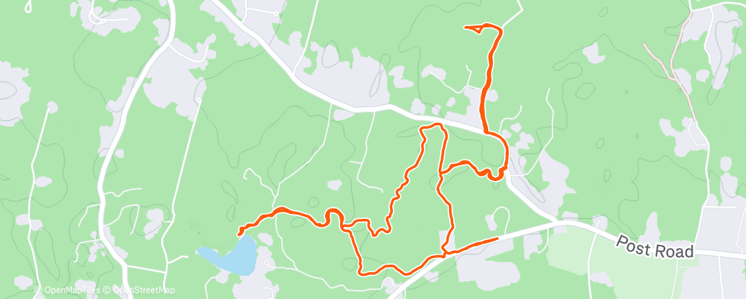 Map of the activity, Afternoon Hike