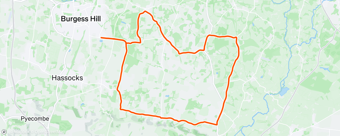 Map of the activity, Morning Ride