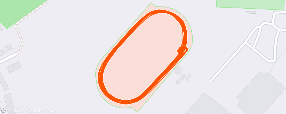 Map of the activity, 12x 400m