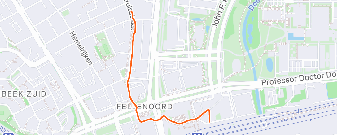 Map of the activity, Lunch Walk