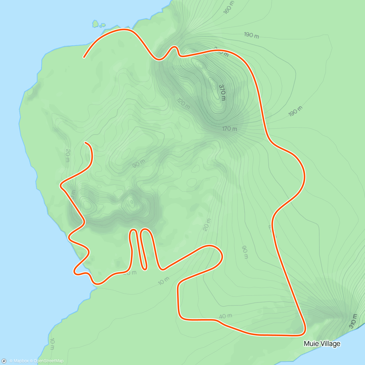 Mapa da atividade, Zwift - Flat Route in Watopia