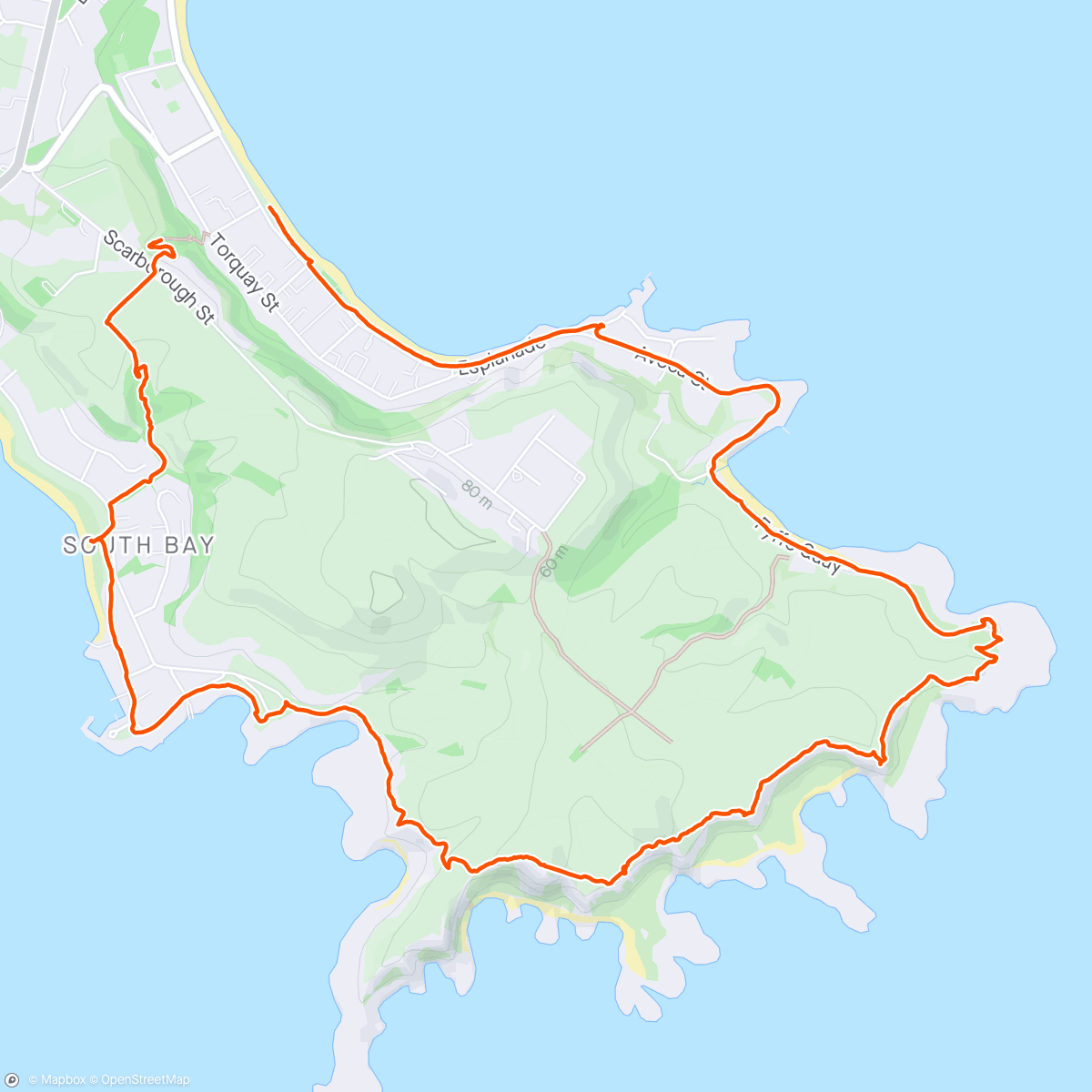 Map of the activity, Kaikōura peninsula walk