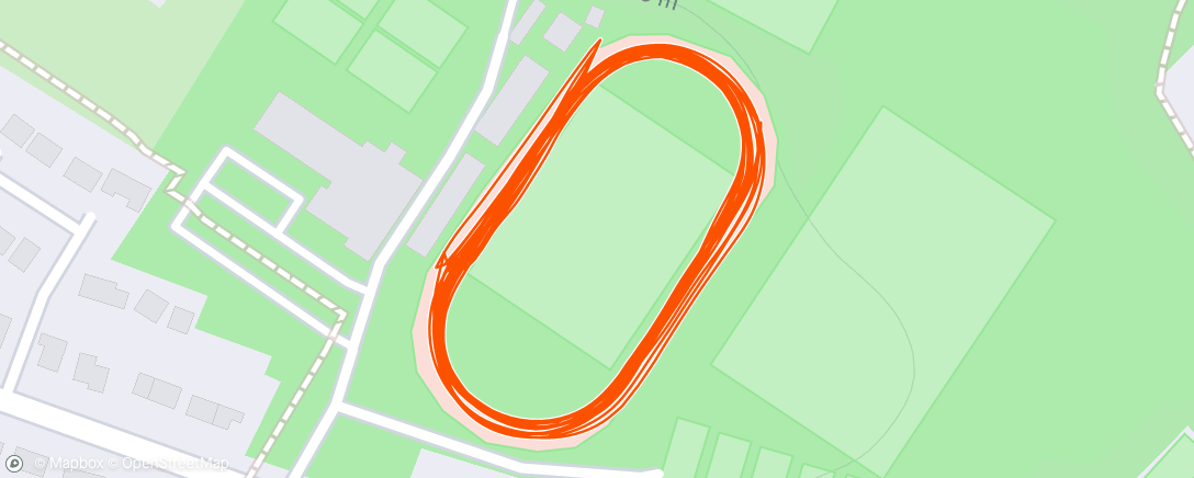 Map of the activity, Tri club track session