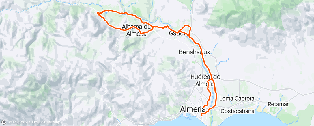Map of the activity, Vuelta a Illar 250424