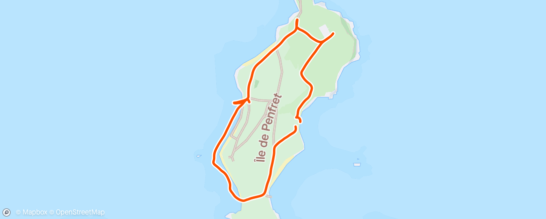 Map of the activity, Îles des Glenan ☀️😍