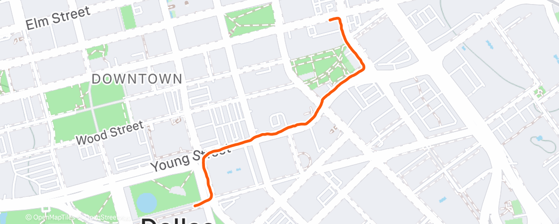 Map of the activity, Kid run