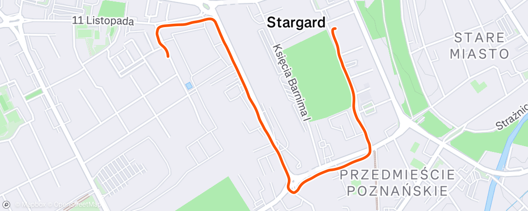 Map of the activity, Afternoon Walk