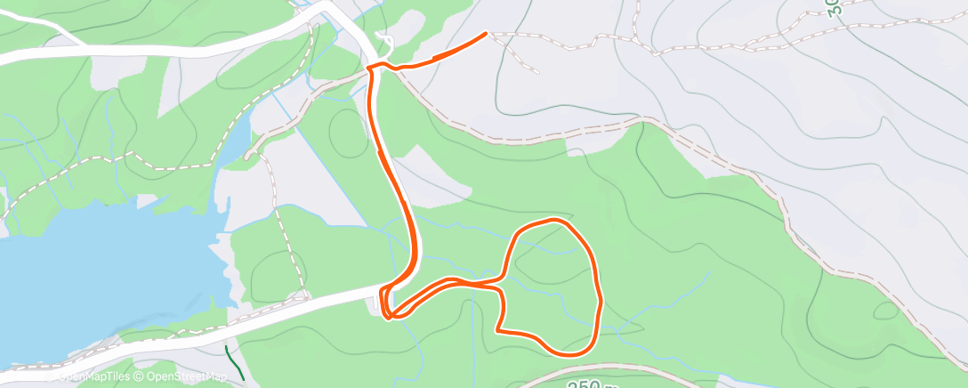 Map of the activity, Morning Walk