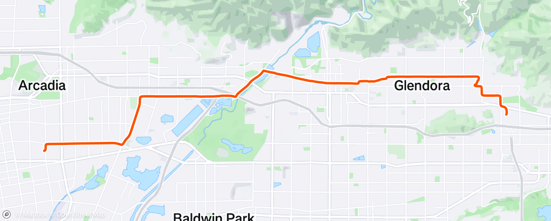 Map of the activity, Afternoon Ride