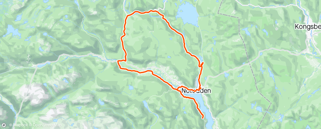 Map of the activity, Racer tur med NSK