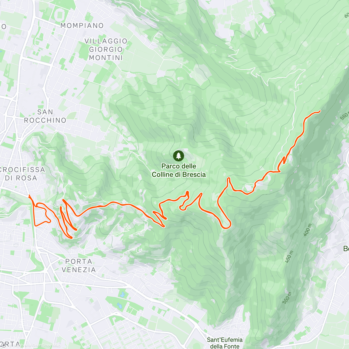 Map of the activity, Cicloturisti!@ Monte Denno