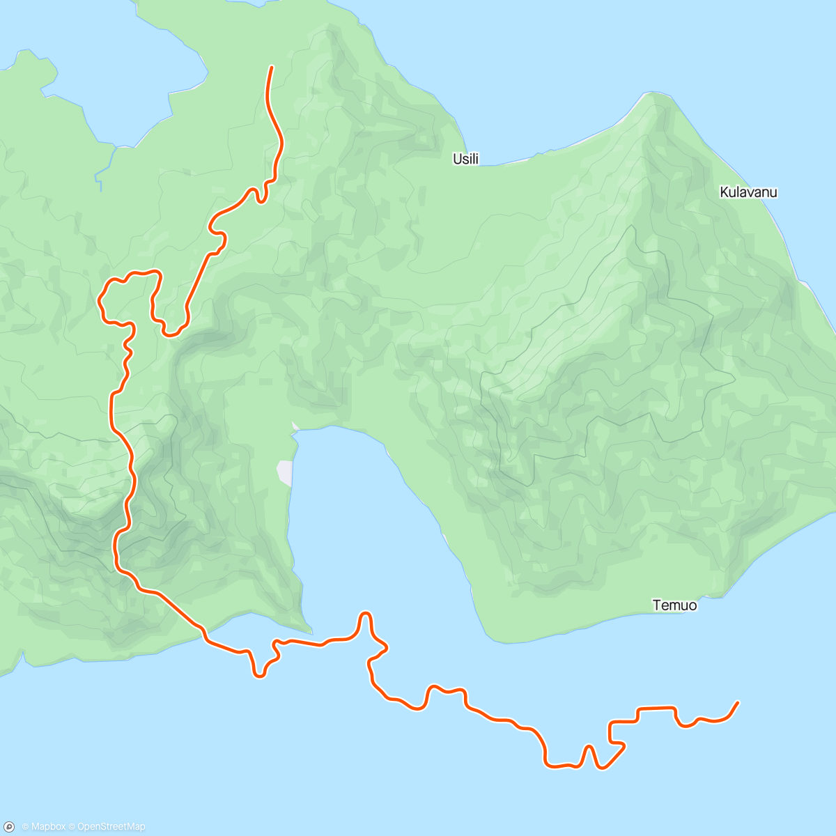 アクティビティ「1,000 kilometers in April - Zwift - Temple Trek in Watopia」の地図