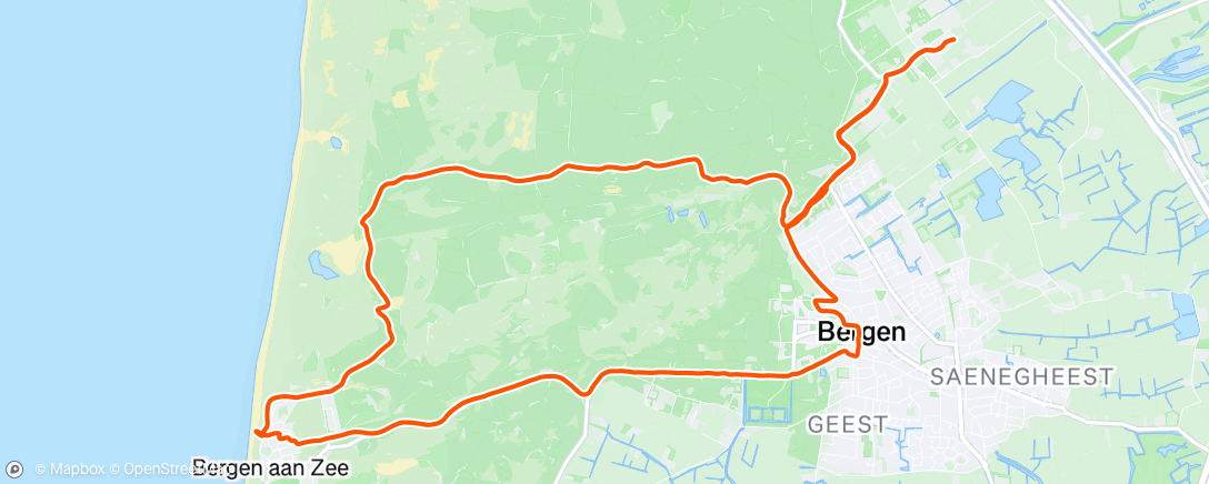 Map of the activity, Schoorler dünentrip