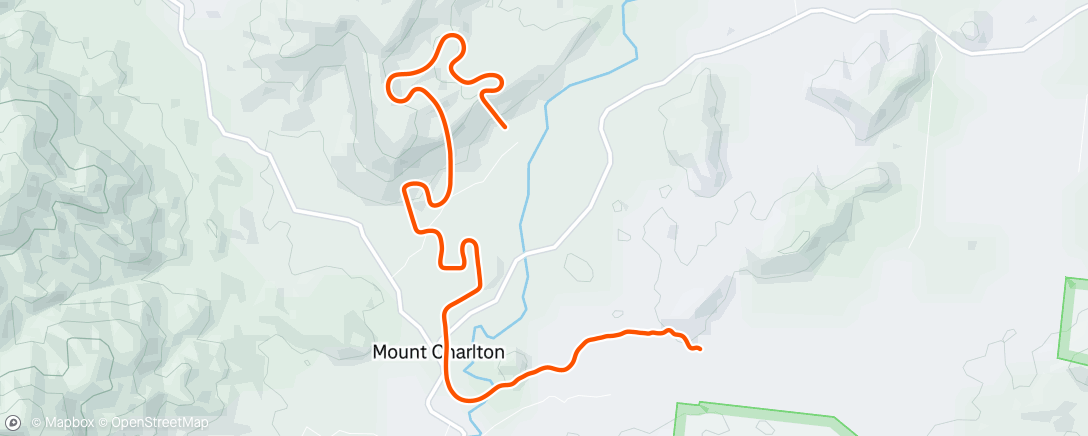 Map of the activity, MyWhoosh - Progressive intervals