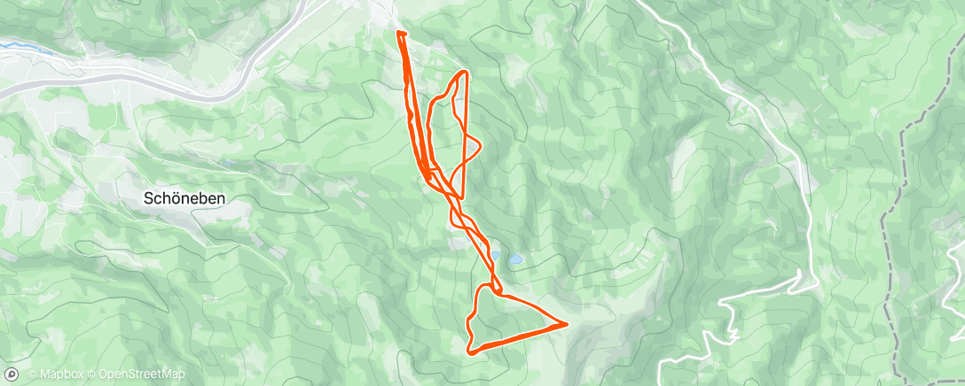 Map of the activity, Semmering dzień 2 ❤️