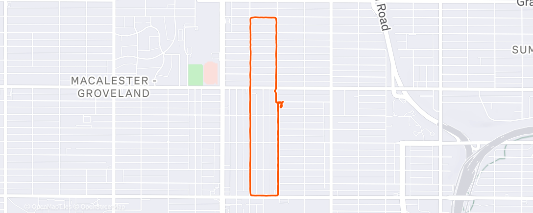 Map of the activity, Lunch Walk