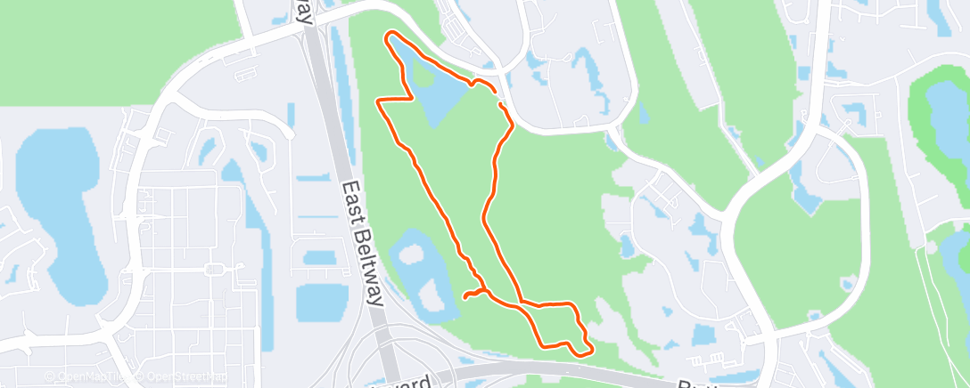 Map of the activity, Morning Run