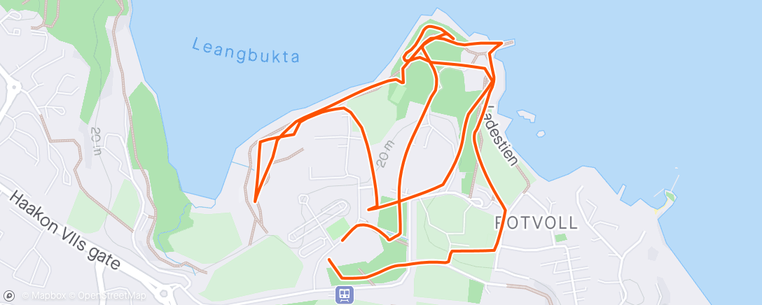 Mapa de la actividad, Bedrifts-O-løp Rotvoll