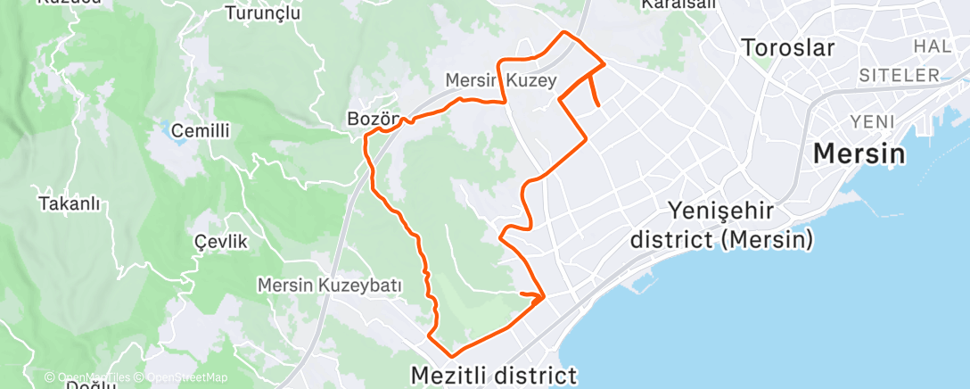 Карта физической активности (Morning Ride)