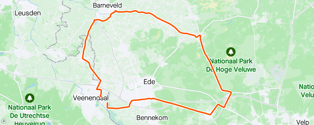 Map of the activity, Otterlo Barneveld