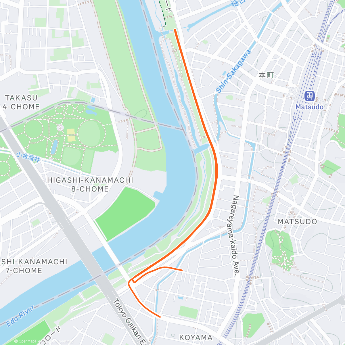 Карта физической активности (午後のウォーキング)