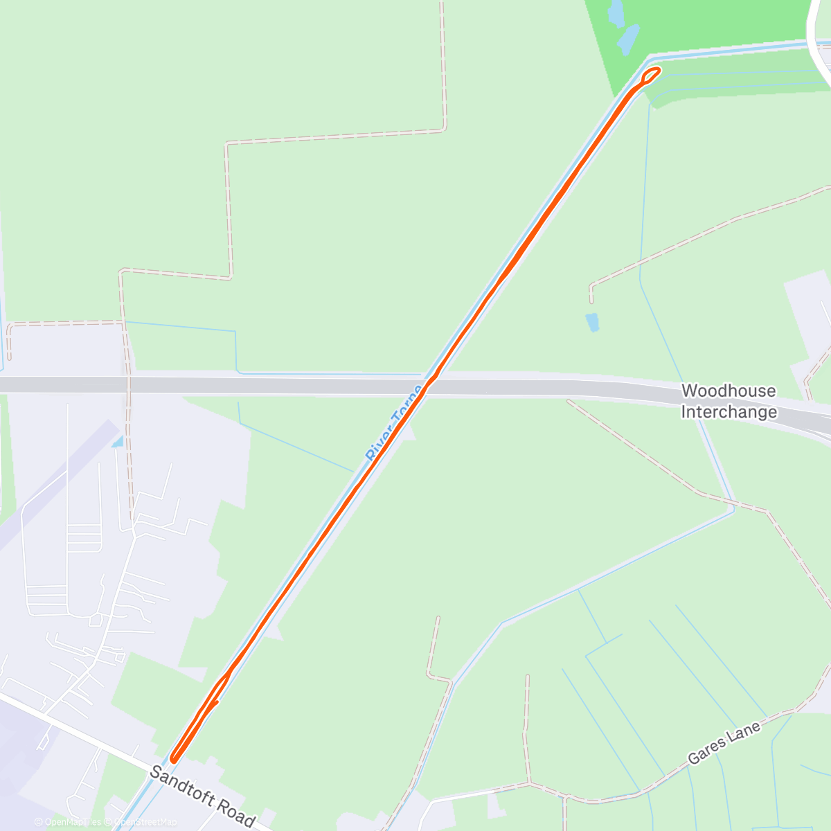 Map of the activity, Morning Trail Run