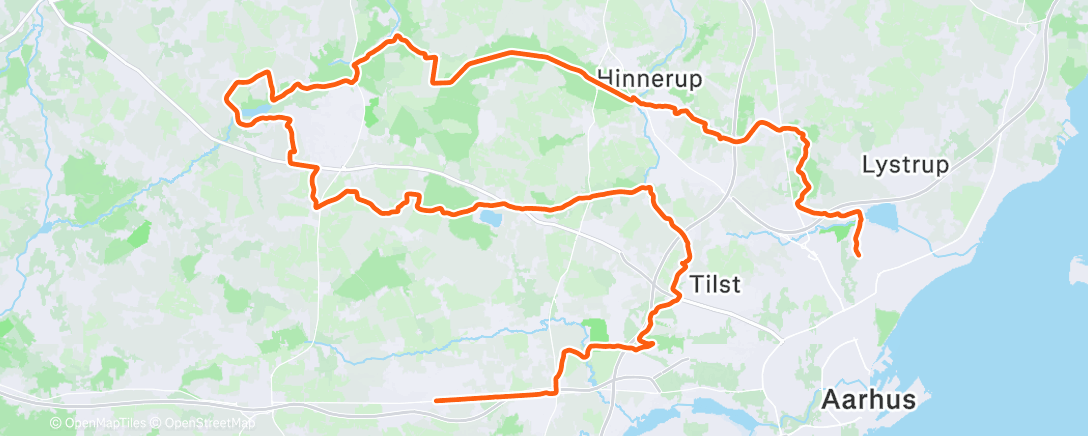 Map of the activity, Morning Gravel Ride