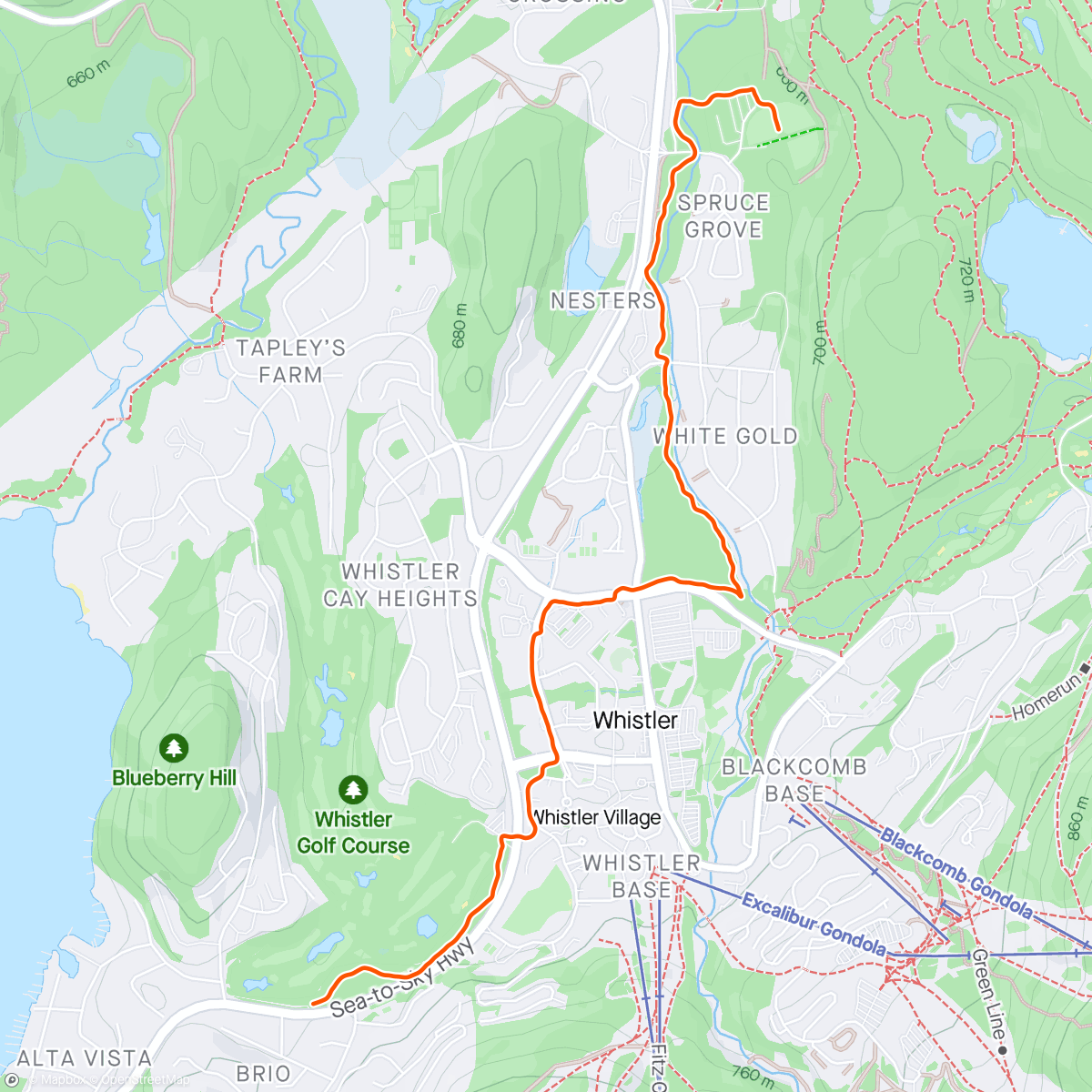 Map of the activity, Long time no see Strava
