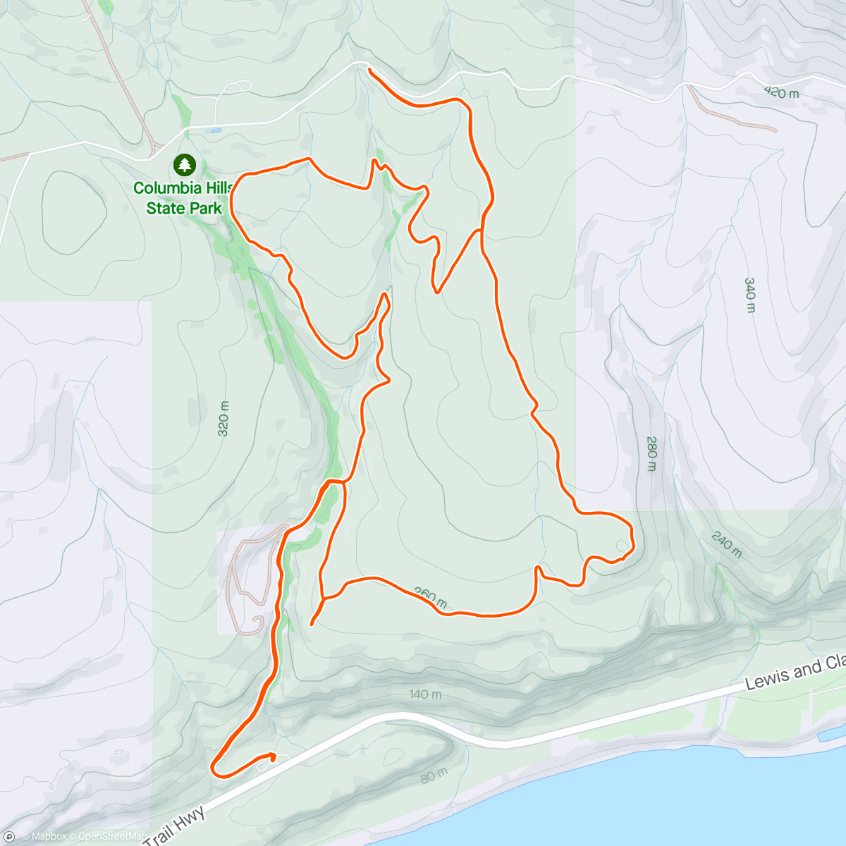 Map of the activity, Crawford Oaks