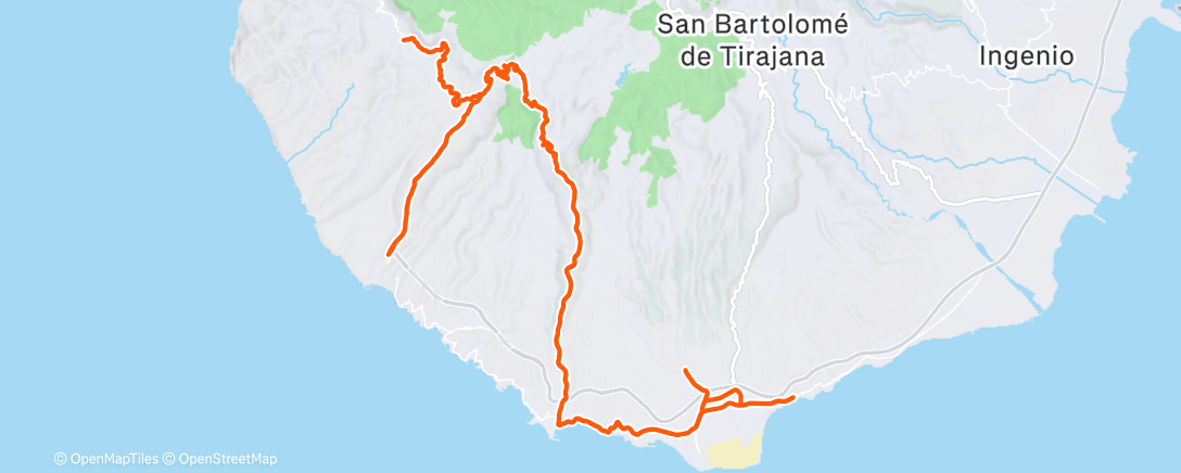 Map of the activity, Radfahren