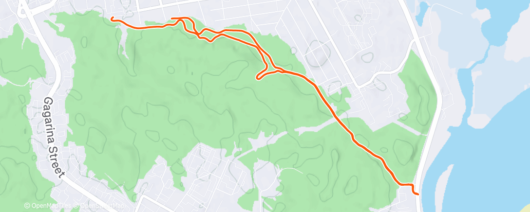 Map of the activity, Полуденный забег