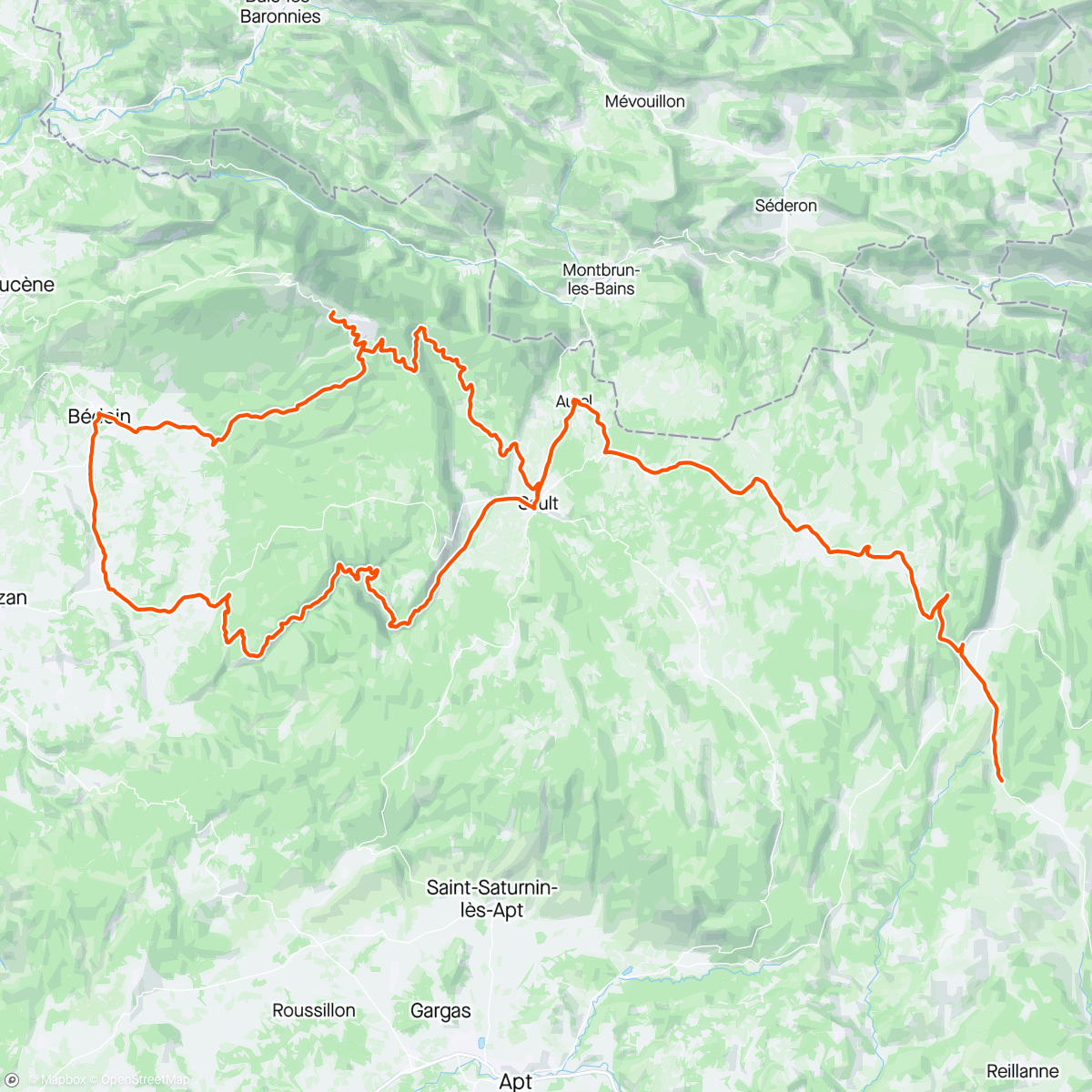 Map of the activity, Mont Ventoux - eine Klasse für sich.