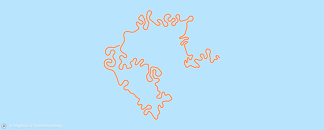 Map of the activity, MyWhoosh - Frostfire Vale