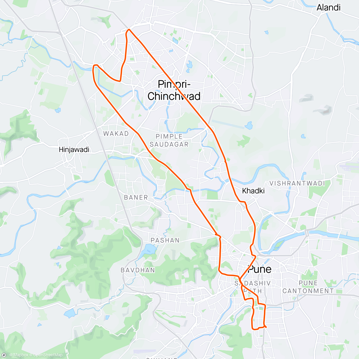 Map of the activity, Ravet/Nigdi Ride