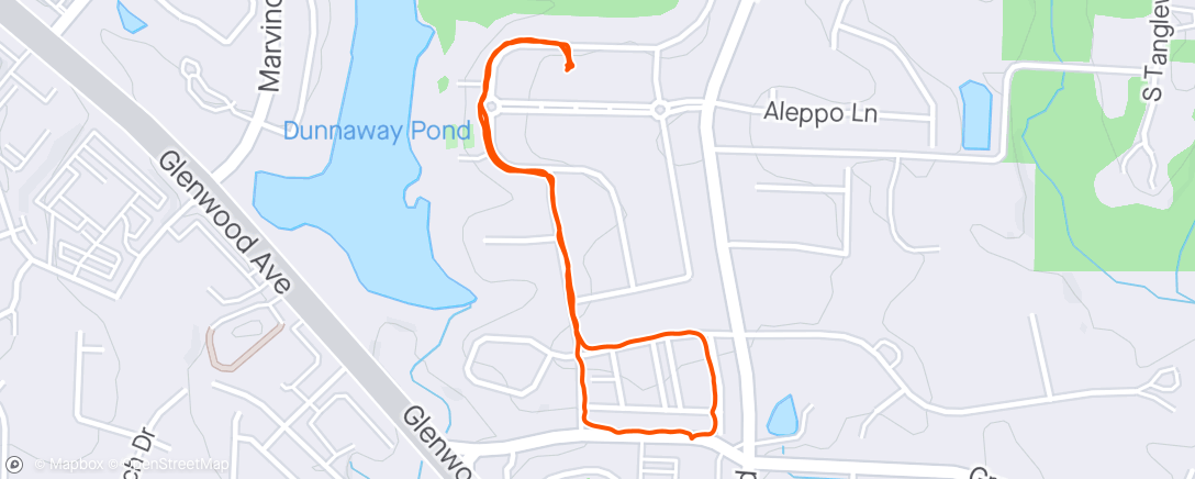 Map of the activity, Lunch Walk w/Gigi and Rocket. 🐕