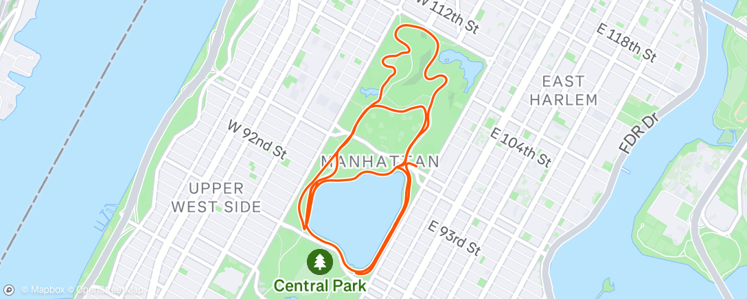 Map of the activity, Morning Run