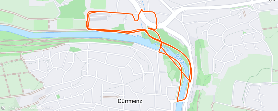 Mapa de la actividad, Abendlauf +1km