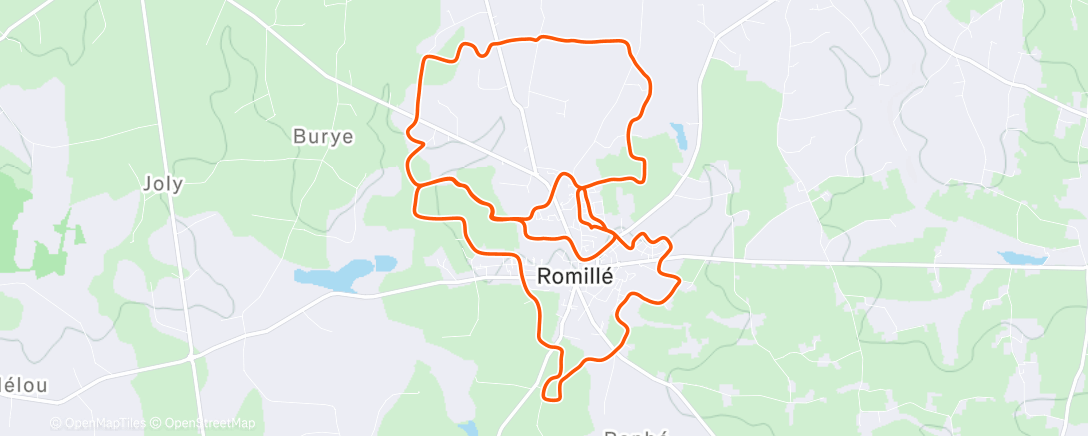 Map of the activity, Course de la Rotte des Gobions… 80% de boue 😱