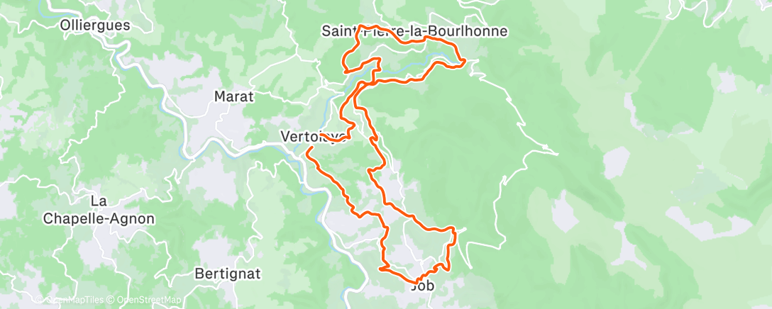 Map of the activity, Morning Trail Run