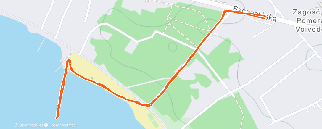 Map of the activity, Lunch Walk