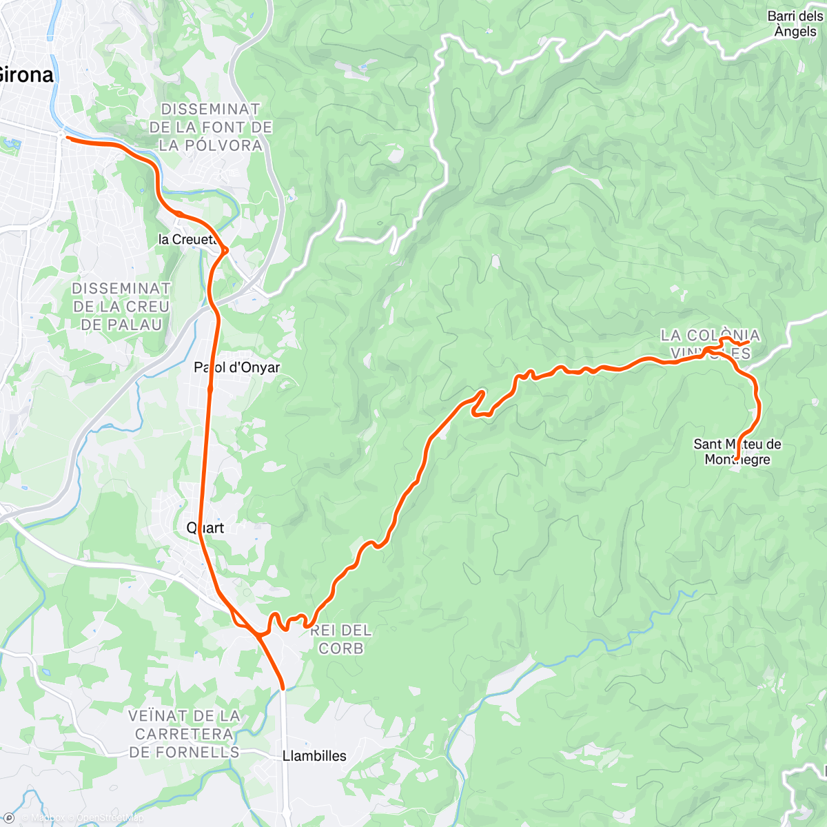 Carte de l'activité Morning Ride