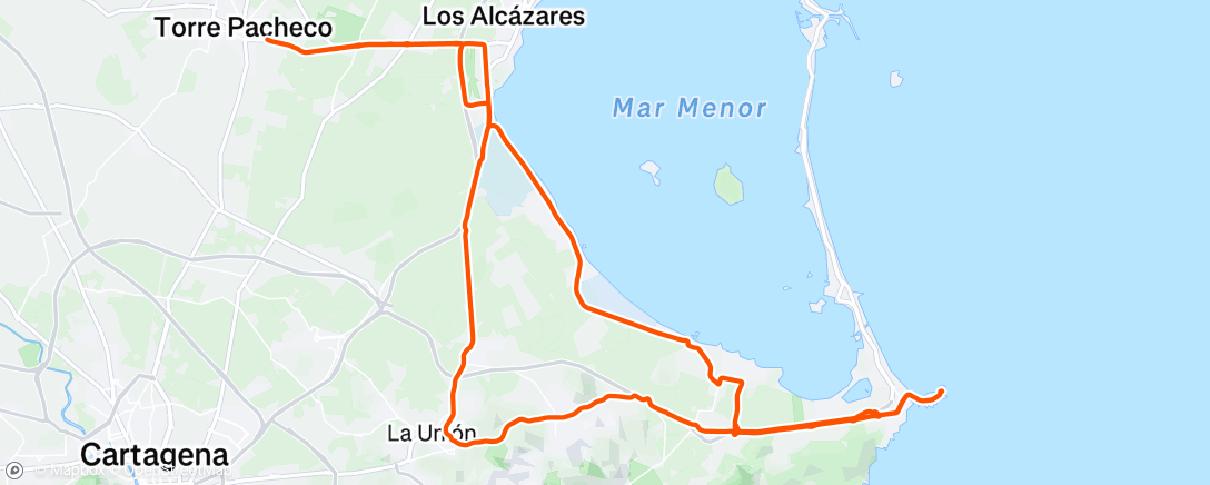 Map of the activity, Morning Ride
