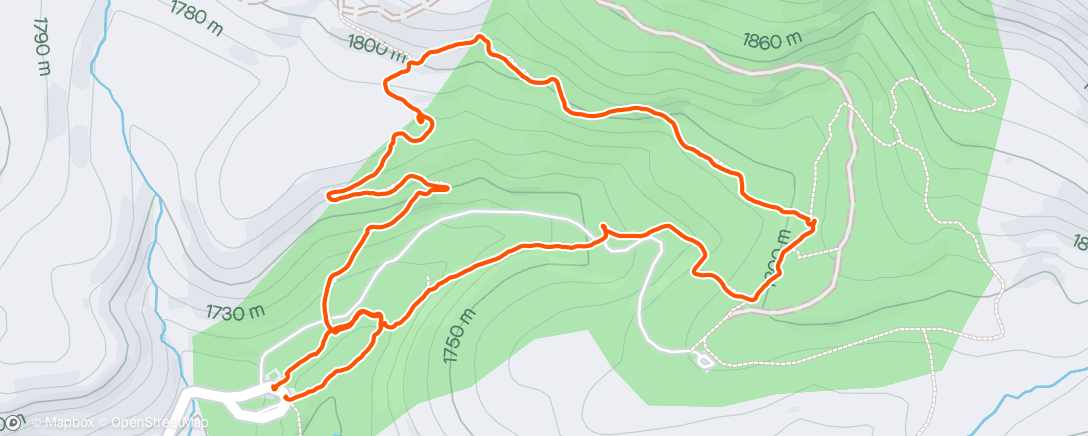 Map of the activity, Mariposa Grove with Beth