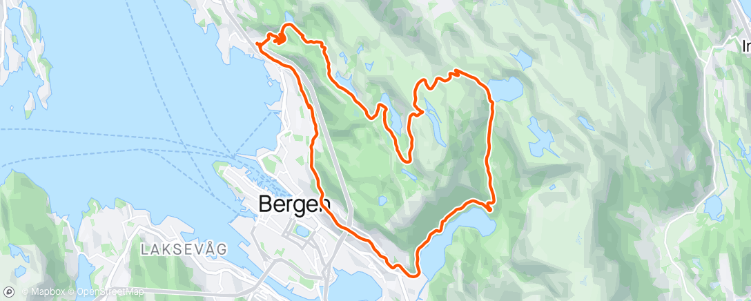 Map of the activity, Fjellveien-Svartediket-Rundeman