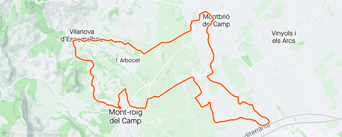 Map of the activity, Ridley Journalist Ride