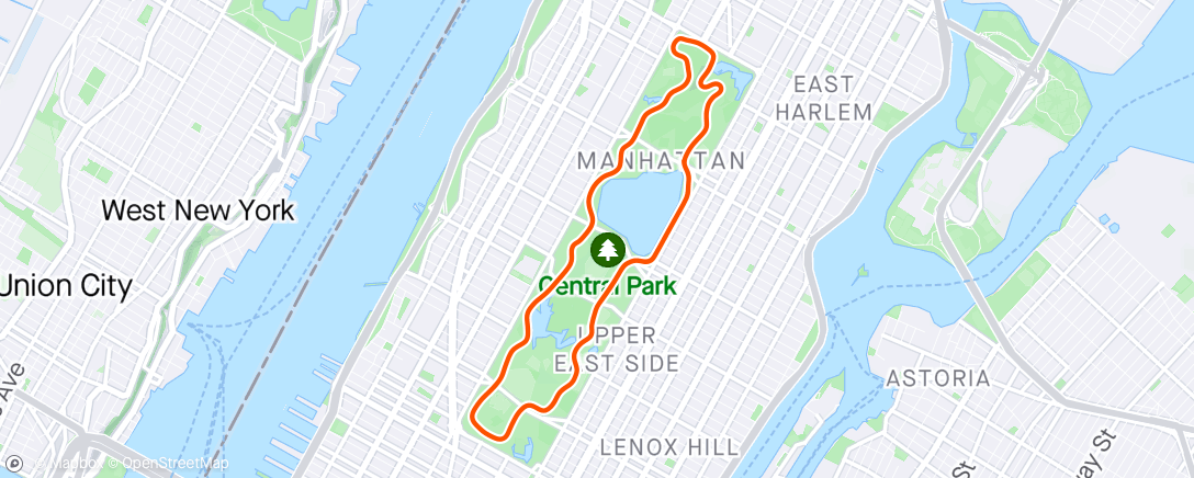 Map of the activity, Zwift - TT: Zwift TT Club Racing - Park Perimeter Loop (B) on Park Perimeter Loop in New York