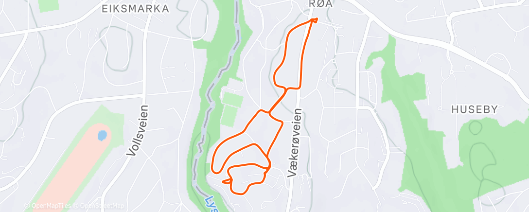 Map of the activity, Lunch Walk